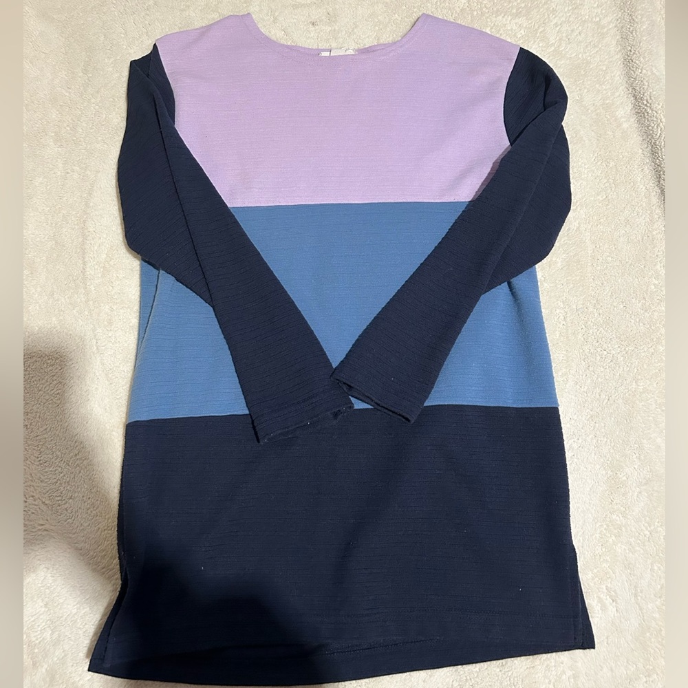 Multicolor top.